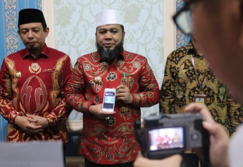 Walikota beserta Wakil Walikota saat menyampaikan imbauannya.