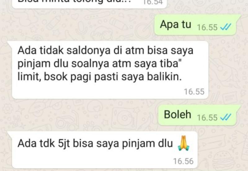 Lagi! WA Pejabat Diretas, Kali Ini Kadis Pertanian Syahrul Tamzie