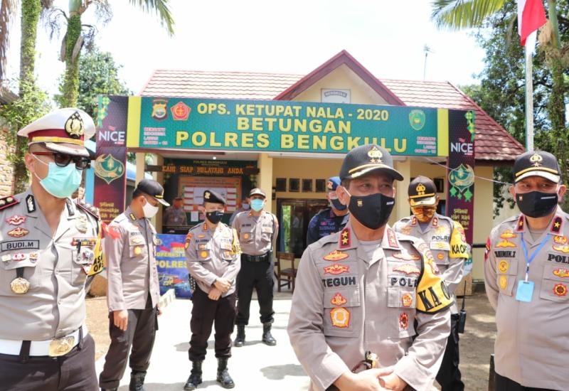 Pantau Kinerja Anggota, Kapolda Bengkulu Tinjau Pospam Perbatasan