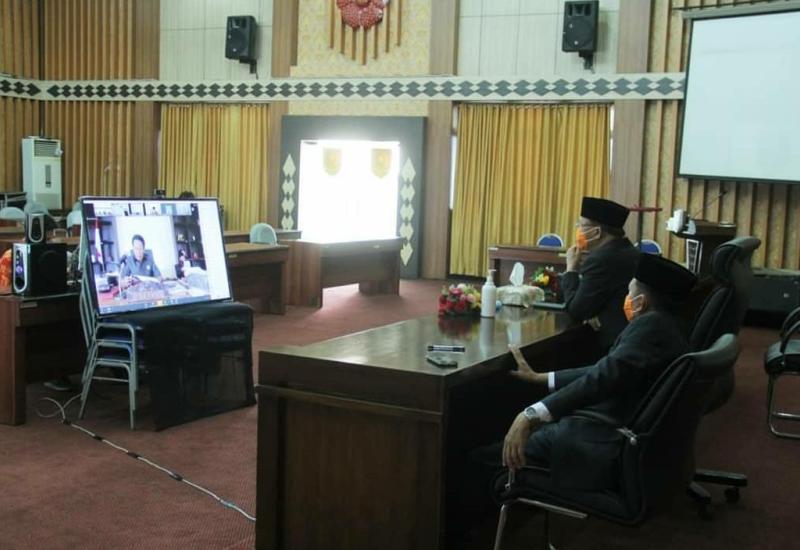 Paripurna Online, LKPJ Gubernur Tahun 2019 Tuai Pujian Dari Dewan