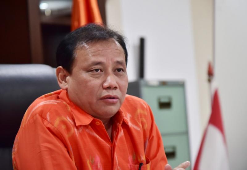 Ketua Bawaslu Abhan saat menjadi narasumber Rapat Koordinasi Persiapan Kampanye Pilkada Ramah yang diselenggarakan oleh Kementerian Pemberdayaan Perempuan dan Perlindungan Anak (KPPPA), Selasa, 1 September 2020/Foto: Hendru Wijaya (Humas Bawaslu RI)
