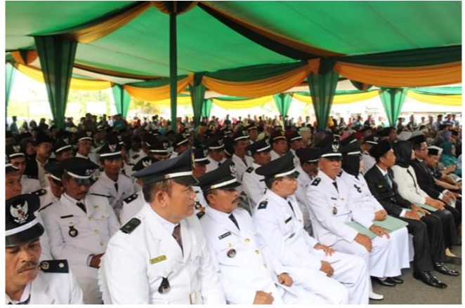Pelantikan 46 Kades di Bengkulu Tengah.