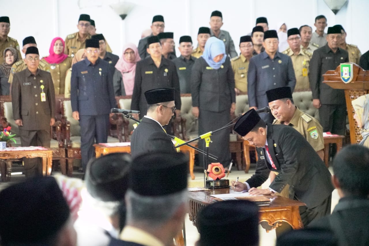 Prosesi mutasi 280 pejabat Pemprov Bengkulu.