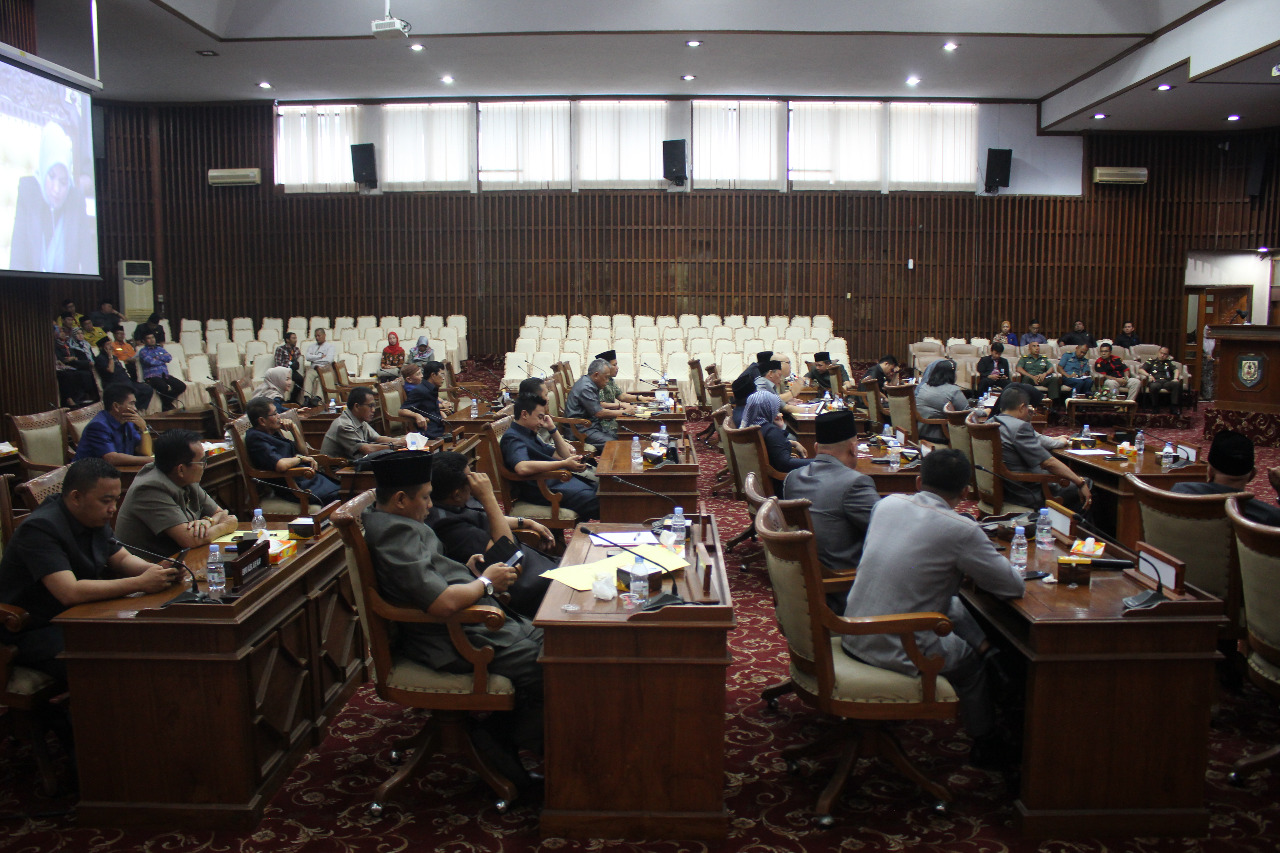 Suasana rapat paripurna DPRD Provinsi Bengkulu.