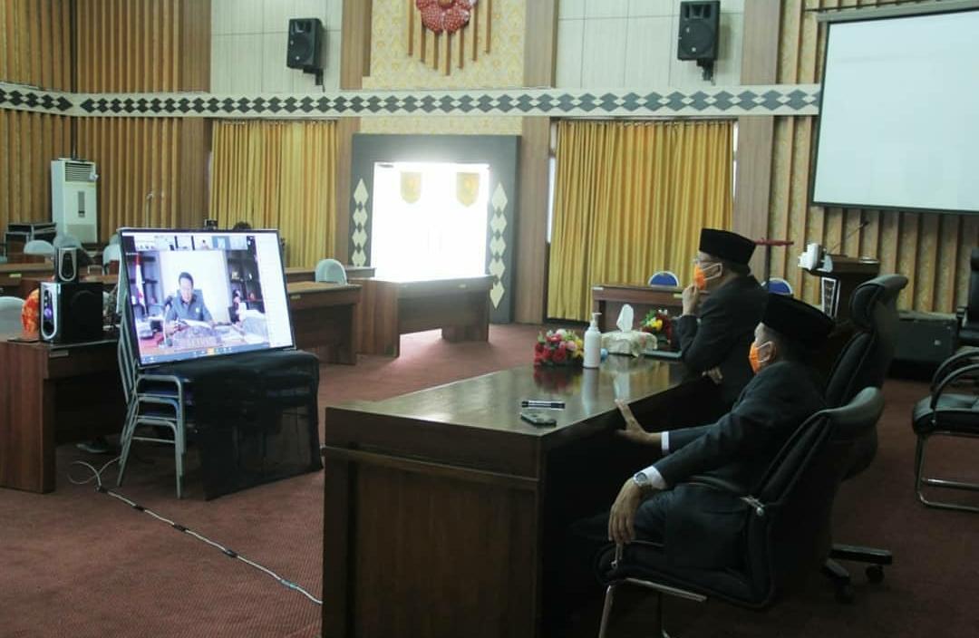 Paripurna Online, LKPJ Gubernur Tahun 2019 Tuai Pujian Dari Dewan
