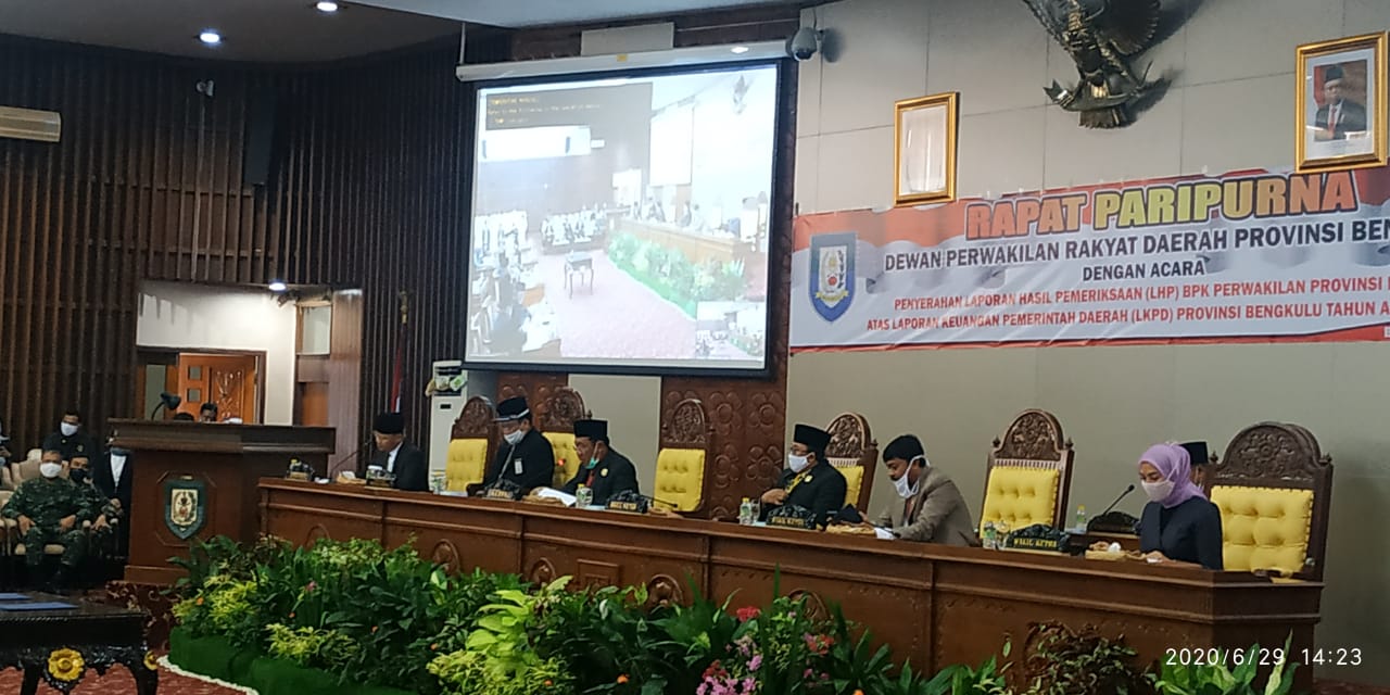 LKPD 2019 Pemprov Raih Opini WTP, Ini Pesan Ketua Dewan