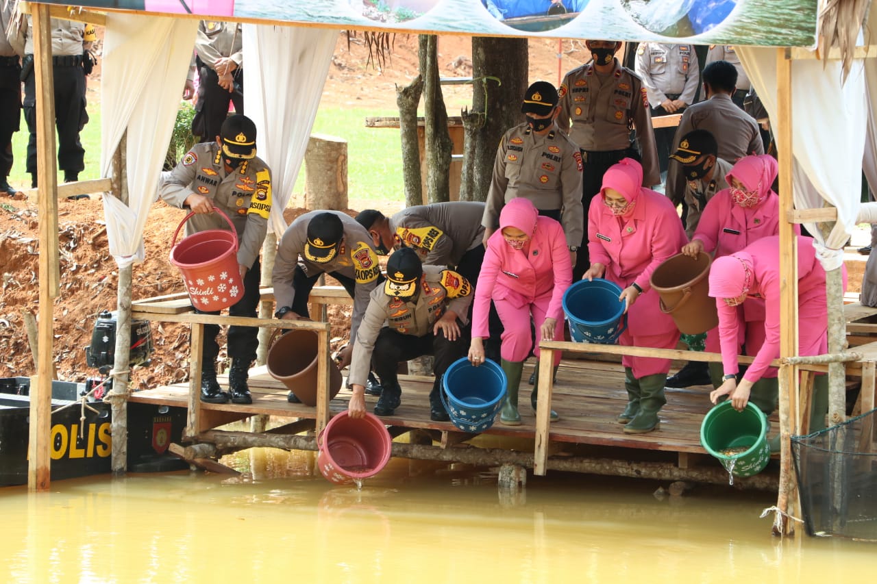 Ke Seluma, Kapolda Teguh Tebar 20 Ribu Bibit Ikan