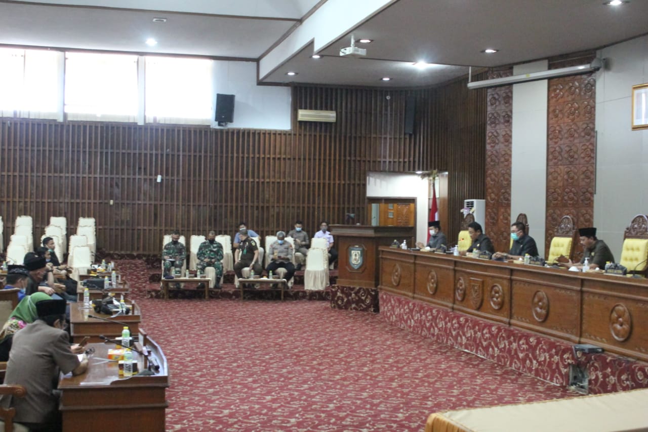 Paripurna di Akhir Tahun, Masa Sisang ke-III Tahun 2020 DPRD Provinsi Bengkulu Ditutup