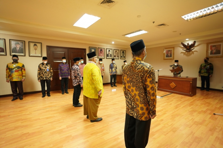 Pelantikan Tiga Pejabat Eselon III Ditjen Penyelenggaraan Haji dan Umrah/Humas Kemenag RI
