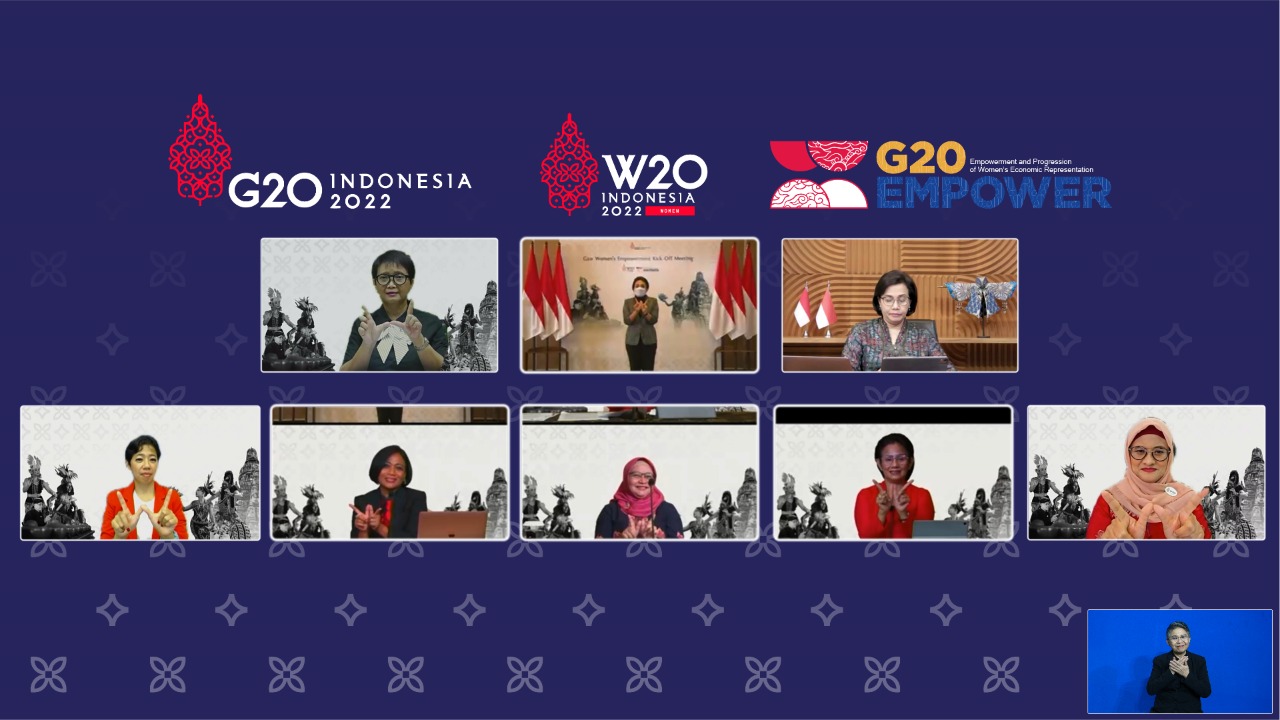 Ceremonial G20 Empower dan Women20 secara virtual
