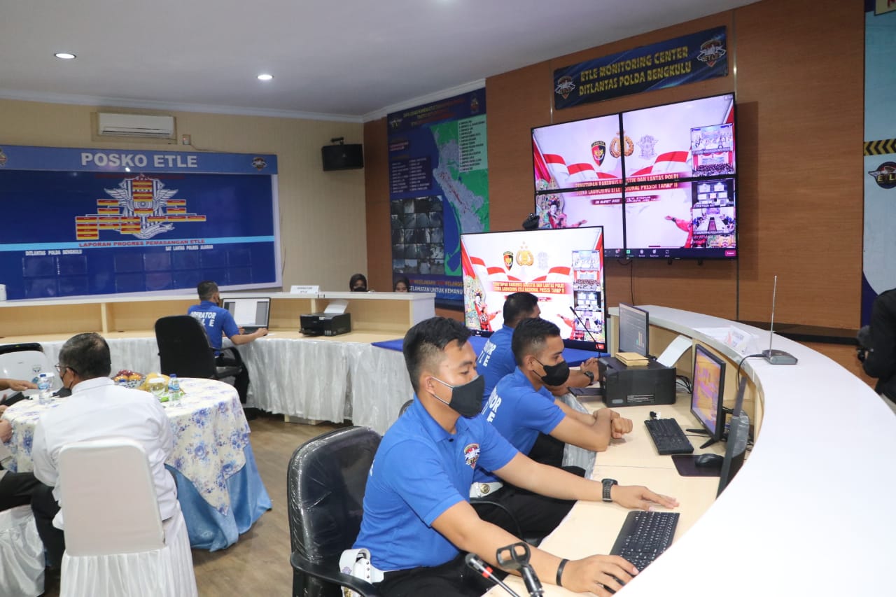 Monitoring ETLE Polda Bengkulu