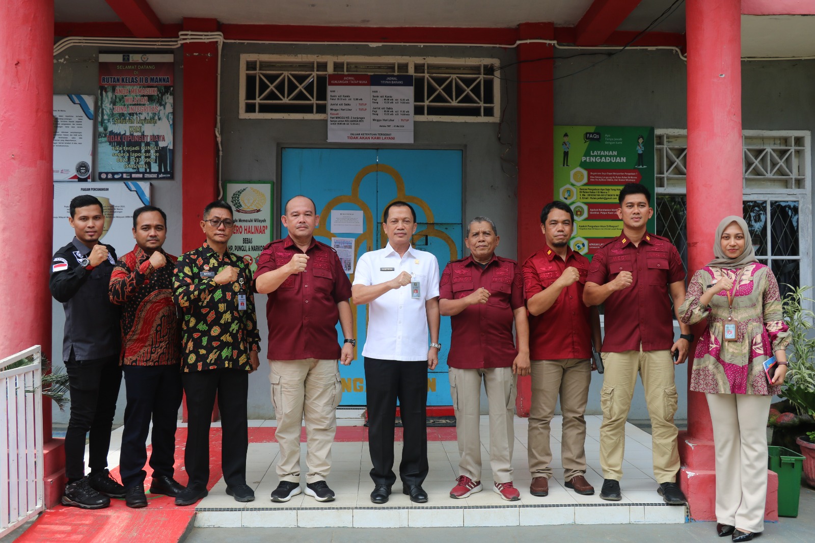 KUNJUNGI RUTAN KELAS IIB MANNA, SANTOSA GAUNGKAN SEMANGAT PEGAWAI UNTUK MENJALANKAN TUGAS DAN FUNGSI DENGAN OPTIMAL