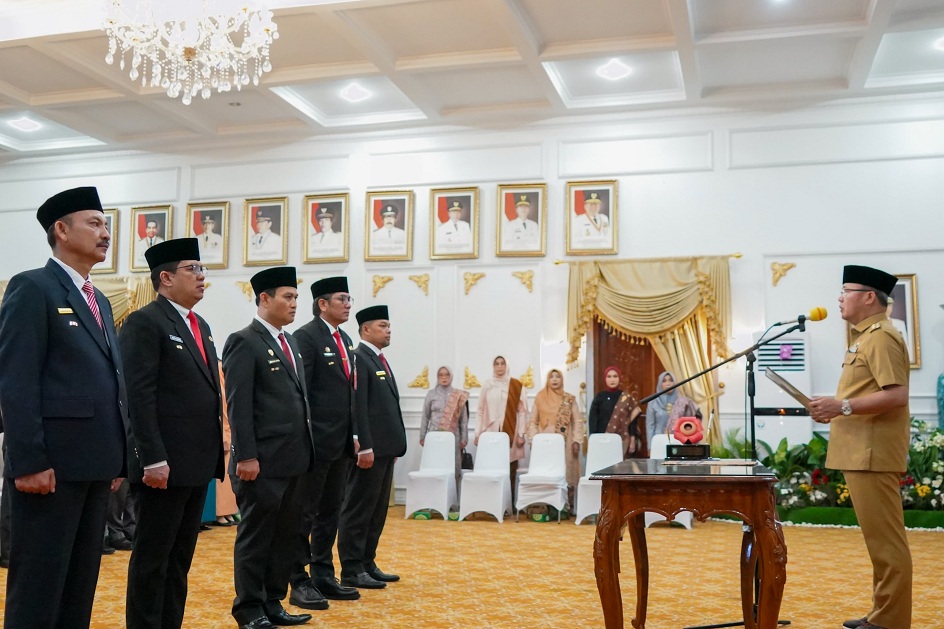 Hadapi Pilkada, Pjs 5 Kabupaten dan 1 Kota Dilantik