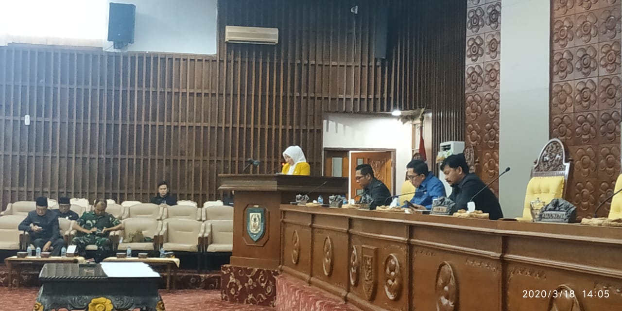Rapat Paripurna DPRD Provinsi Bengkulu ke-11.