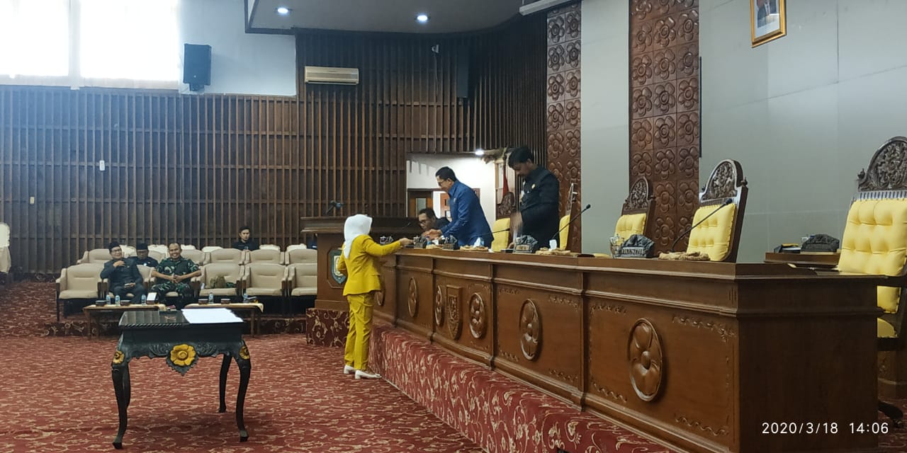 Rapat Paripurna DPRD Provinsi Bengkulu ke-11.
