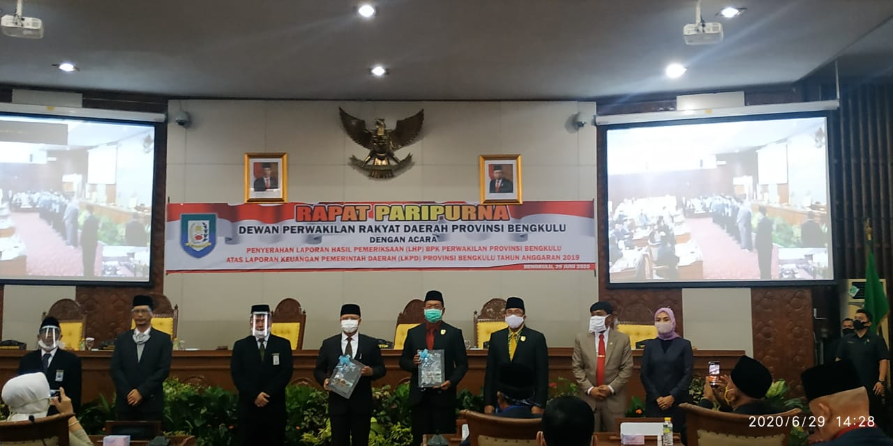 LKPD 2019 Pemprov Raih Opini WTP, Ini Pesan Ketua Dewan