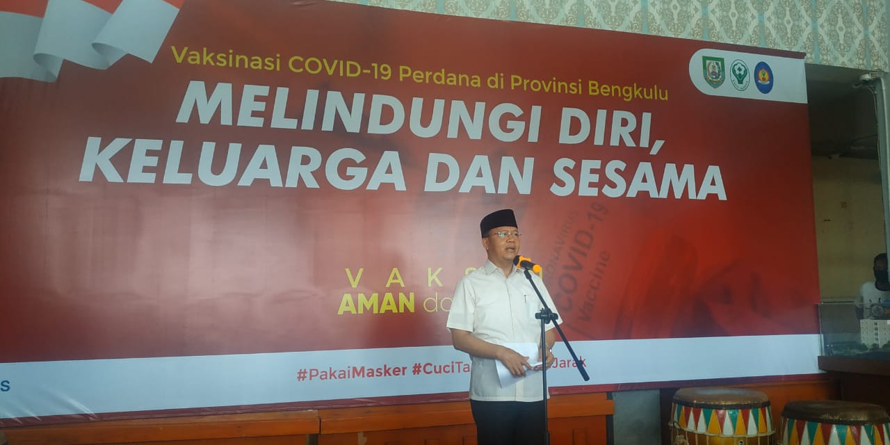 Penyuntikan Perdana Vaksin Covid-19 Sinovac di Bengkulu