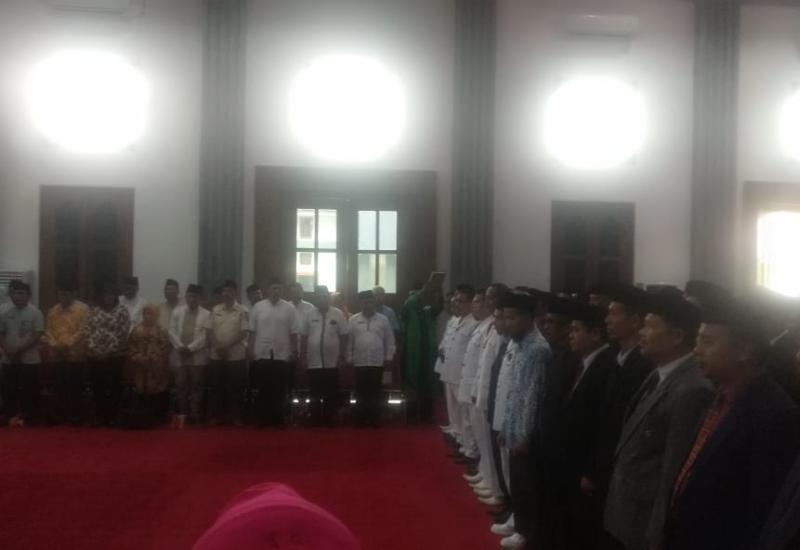 Saat pelantikan pejabat Pemkab Mukomuko.