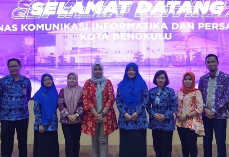 Kabid E-Gov Kominfosan Kota Bengkulu saat melaksanakan kunker.