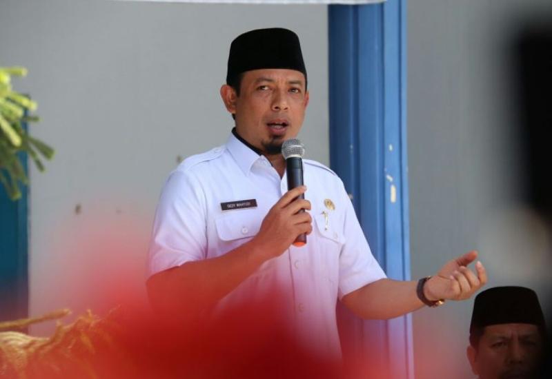 Wakil Walikota Bengkulu saat memberikan penekanan bahwa Ketua RT harus memberikan data PBB yang Valid.