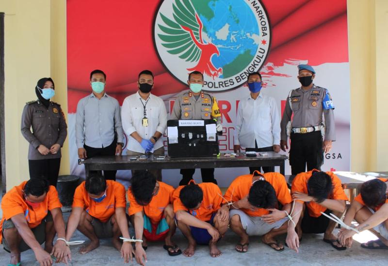 7 Penyalahgunaan Narkoba Diringkus, 1 Diantaranya Napi Asimilasi