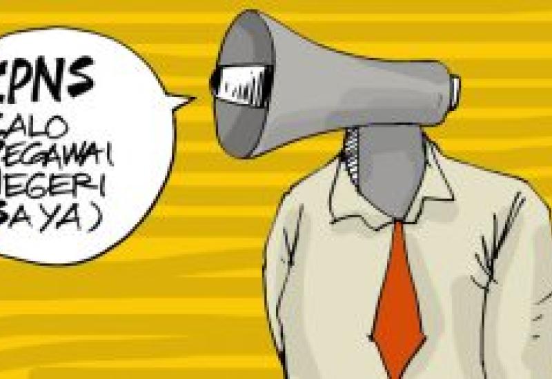 Ilustrasi Calo CPNS/Harianmerapi.com