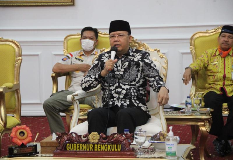 Tekan Penyebaran Covid-19 di Bengkulu, Gubernur Minta Daerah Lakukan Tes SWAB Massal