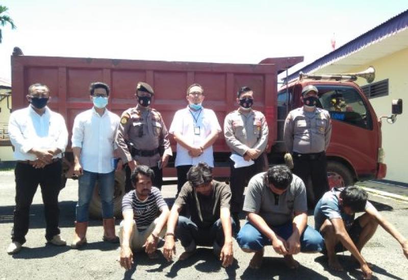 Mandor dan Supir Proyek Jalan Tol Trans Sumatera Ditangkap Polisi