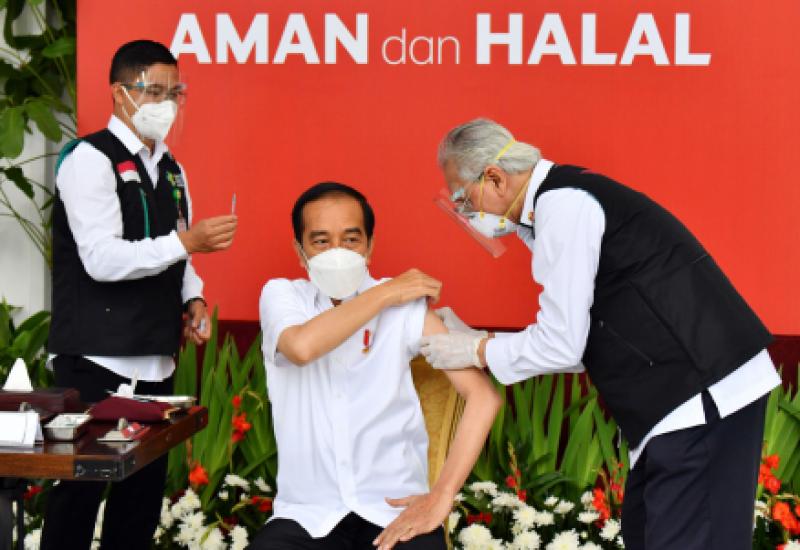 Jadi Penerima Perdana, Presiden Jokowi Disuntik Vaksin Covid-19