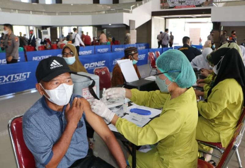 Percepat Pencapaian Target Vaksin, Polda Bengkulu Kembali Gelar Vaksinasi Massal
