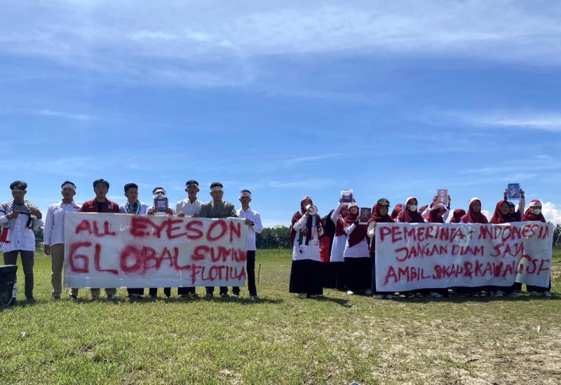 Kesatuan Aksi Mahasiswa Muslim Indonesia (KAMMI) PK Bengkulu Selatan menggelar aksi Bela Palestina bertajuk “PK KAMMI Bengkulu Selatan Bersama Palestina”, sebagai bentuk solidaritas terhadap rakyat Gaza dan kecaman atas tindakan brutal Israel yang terus melakukan genosida serta pembajakan terhadap Armada Kemanusiaan Global Sumud Flotilla.